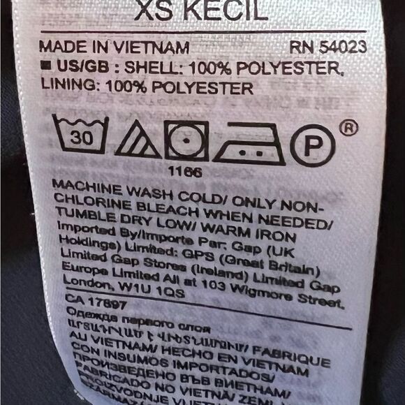 Banana Republic Polka Dot V Neck Sleeveless Navy Women's Top sz XSP - Picture 5 of 6